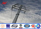 3mm Thickness Overhead Line Steel Power Poles 35FT Transmission Line Poles المزود