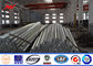 10-500kv Electrical Galvanized Steel Pole / durable transmission line poles المزود