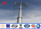 10M 1200DAN Galvanized Steel Transmission Power Pole Conical 5mm Thickness المزود