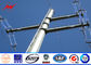 Round HDG 10m 5KN Steel Electrical Utility Poles For Overhead Transmission Line المزود