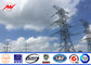 220 KV Round Galvanized Electrical Power Pole Transmission Line Poles ISO Approval المزود