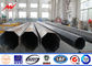 Lattice Welded Steel Tubular Pole With Conductors 15m Q345 Hot Dip Galvanized Tubular المزود