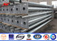 12 Sides 2.5KN Load 15m Galvanised Steel Poles Burial Type Galvanization Standard المزود