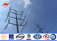 Round Power Distribution Steel Transmission Poles 220KV 12M Power Line Pole المزود