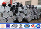 220 KV 16M Power Distribution Steel Transmission Poles AWS D1.1 Multi Sided Bitumen المزود