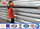 Outdoor Galvanized Steel Transmission Line Poles 15M 15 KN 355 Mpa Yield Strength المزود