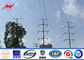 10M 15KN Galvanized 69KV Outdoor Electric Steel Power Pole for Distribution Line المزود