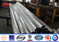 Conical 5mm Steel Transmission Poles 17m Height Three Sections 510kg Load Bitumen المزود