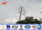 Round Steel Power Pole Multi - Pyramidal Distribution Line Electric Utility Poles المزود