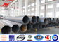 25 Ft - 90 Ft Height Steel Utility Pole Round Tapered With Electric Fittings المزود