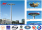 15 - 30 M Q345 Steel Tubular Pole Stadium High Mast Lighting Pole With 16 Lights المزود