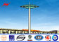 26m Q345 Customized Galvanized High Mast Light Pole With Lifting Systems المزود
