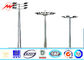 Q345 Steel HDG 40M 60 Lamps High Mast Tower Steel Square Light Poles 15 Years Warranty المزود