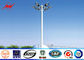 45m Galvanized High Mast Tower 100w - 5000w For Airport / Seaport , Single Or Double Arm المزود