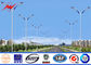 Solar Power System Street Light Poles With Single Arm 9m Height 1.8 Safety Factor المزود