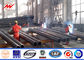 66kV Professional Galvanized Steel Pole With 1 Mm - 36mm Thickness , 15 Years Warranty المزود