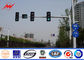 6.5m Height High Mast Poles / Road Lighting Pole For LED Traffic Signs , ISO9001 Standard المزود
