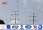 15m Tapered Conical Steel Transmission Poles , Electric Telescoping Pole المزود