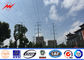11KV 73KM Transmission Line Galvanized 4mm Electric Steel Pole with Bitumen المزود