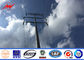 Custom Single Arm CCTV Electrical Steel Power Pole / Steel Light Poles المزود