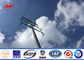 Transmission Line Hot rolled coil Steel Power Pole 33kv 10m / electric utility poles المزود