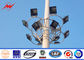 High mast light tower mast galvanized steel tubular pole 50 years Lift time المزود
