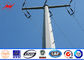 115KV 75Feet Tapered Round Steel Utility Power Poles / Galvanized Steel Pole المزود
