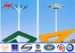 45M Galvanized Octagonal High Mast Light Pole Platform 80 nos LED Light For Stadium المزود