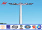 45M Galvanized Octagonal High Mast Light Pole Platform 80 nos LED Light For Stadium المزود
