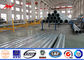 ISO 9001 Steel Metal Power Pole For 10M 33kv Transmission Line المزود