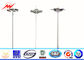 4 Sections 10mm 40M HDG High Mast Light Pole with 55 Lamps Wind Speed 30m/s المزود