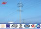 12m 500DAN ASTM A123 Galvanized Steel Pole , Commercial Light Poles المزود