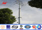 Transmission Line Hot Rolled Coil Steel Power Pole 33kv 10m Electric Utility Poles المزود