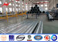10M 130DAN 300N Hot Dip Galvanized Steel Power Transmission Poles Q235 , Q345 Material المزود
