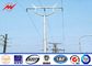 27m Galvanized Metal Power Transmission Poles Power Transmission Tower Iron Electric Pole المزود