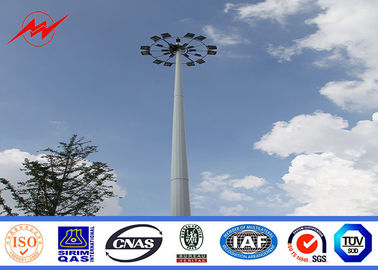 الصين Power Plants Lighting Conical 36m Square Light High Mast Pole With Auto Racing System المزود