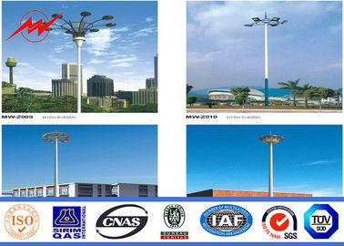 الصين Round Painting 60M High Mast Pole with Lifting System for Plaza Lighting المزود