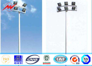 الصين 12 sides 40M High Mast Pole Gr50 material with round panel 8 lights المزود