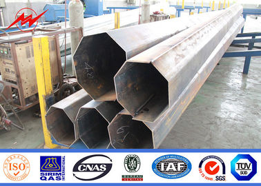 الصين 60FT 70FT 75FT 1200kg أعمدة الفولاذ المغلفة لخط الكهرباء المزود