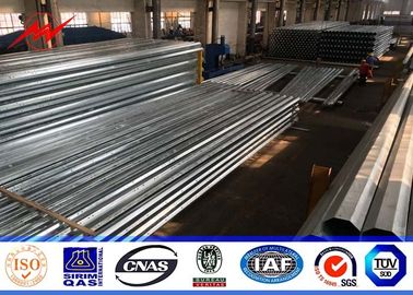 الصين Round Section Transmission Galvanised Steel Poles 15m 24KN With ISO Approved المزود