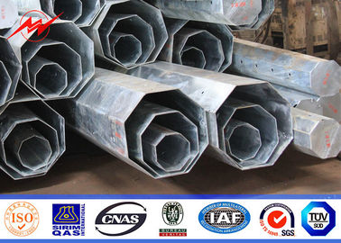 الصين 11.8M Gr65 Hot Dip Galvanized Steel Pole 5mm Wall Thickness Steel Transmission Poles المزود