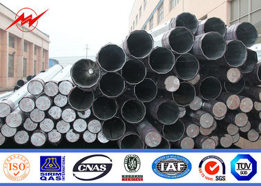 الصين 11M 2.5KN Octagonal Galvanized Steel Pole Bitumen Surface 34.5 KV Power Line Pole المزود