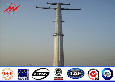 الصين 27M - 35M Transmission Electric Power Pole Monopoles Line GR65 Steel Material المزود