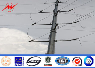 الصين Power Line 11m 8KN Electrical Power Pole With Galvanizing Surface Treatment المزود