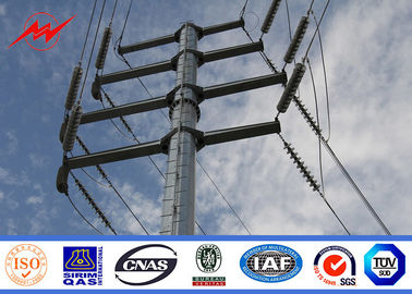 الصين 9m - 3KN Galvanized Utility Power Poles For Outside Electrical Distribution Line المزود