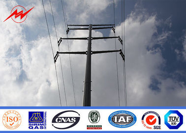 الصين 8m 5KN Steel Power Pole For Electrical Power Distribution Poles With Galvanization Type المزود