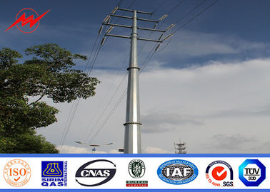 الصين Tapered  Polygonal Electrical Power Pole For Distribution Line , Steel Transmission Pole المزود