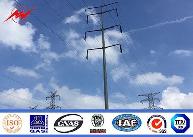 الصين Transmission Line 110kv 132kv Towers And Lattice Masts Double Circuit Galvanized Power Poles المزود