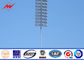 Power Plants Lighting Conical 36m Square Light High Mast Pole With Auto Racing System المزود