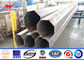Customized Round High Voltage Steel Tubular Pole With Cross Arm ISO9001:2008 المزود